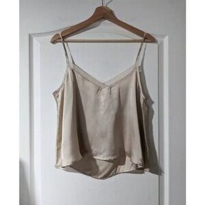 NWT aerie | lace trim satin camisole